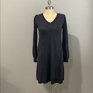 Gray sweater dress